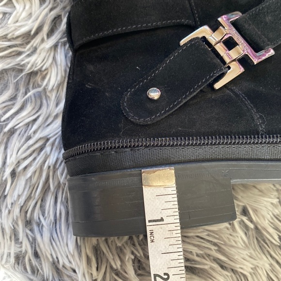 Cesare Paciotti Suede Black Boots Size 6.5 - Picture 15 of 17